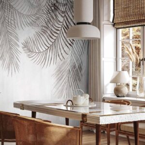 Fotobehang - Night Palm Trees