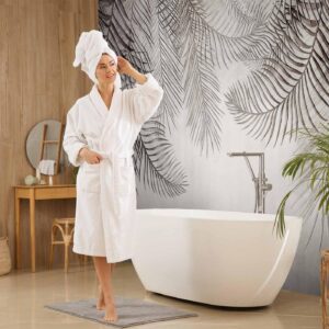 Fotobehang - Night Palm Trees