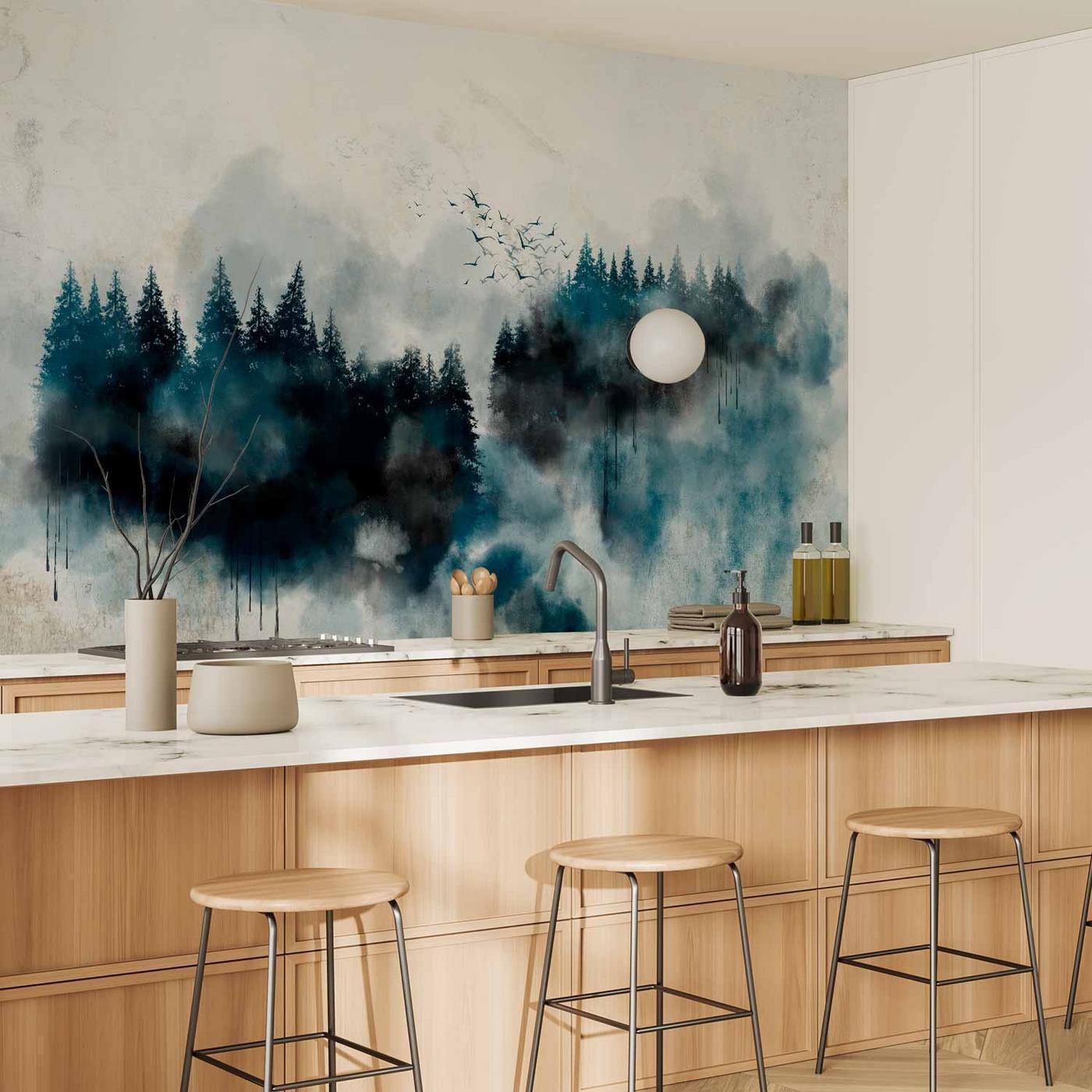 Fotobehang - Painted Mountains