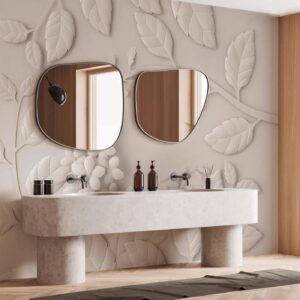 Fotobehang - Paper Flowers (Cream)