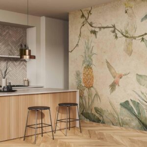 Fotobehang - Parrots in the Jungle