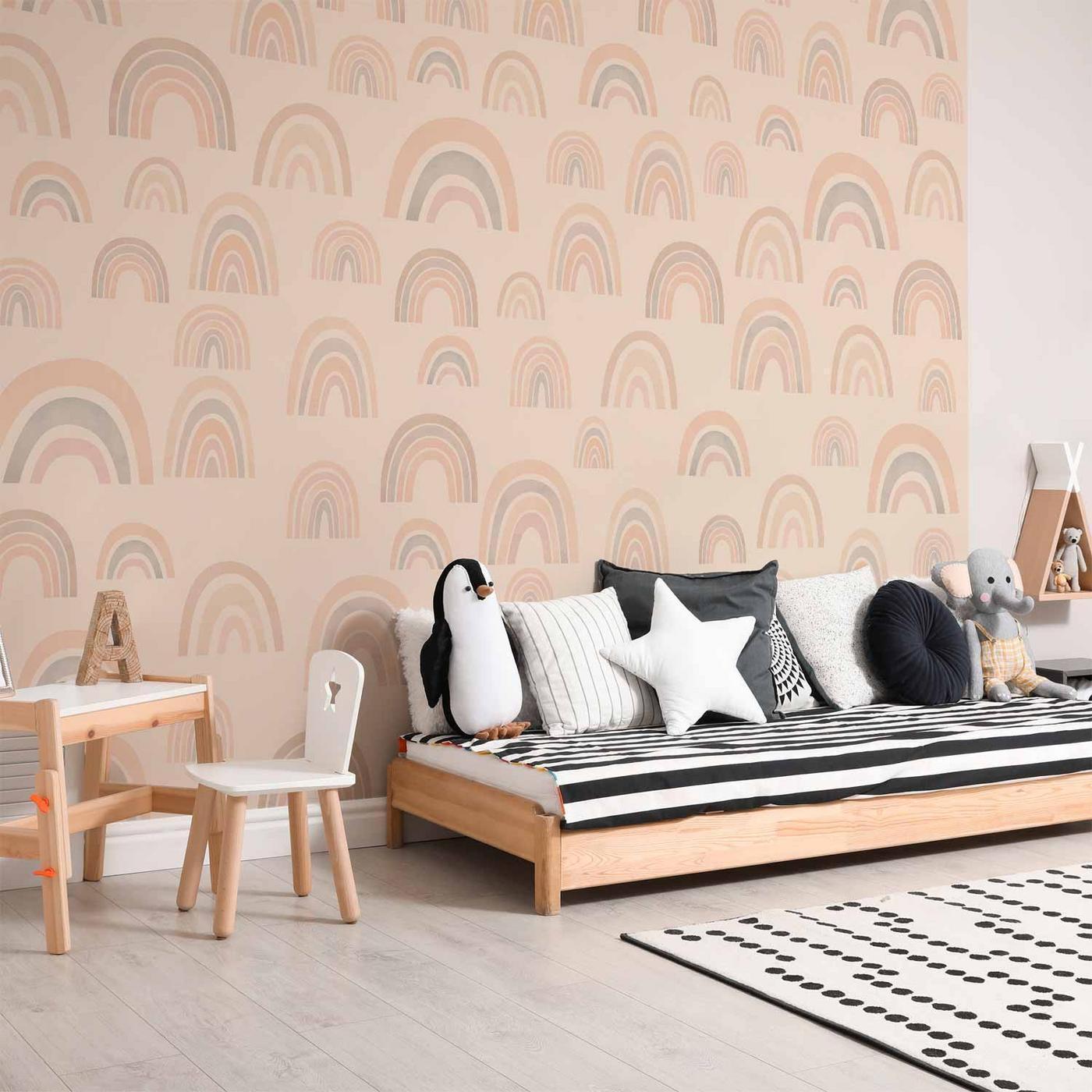 Fotobehang - Pastel Rainbows