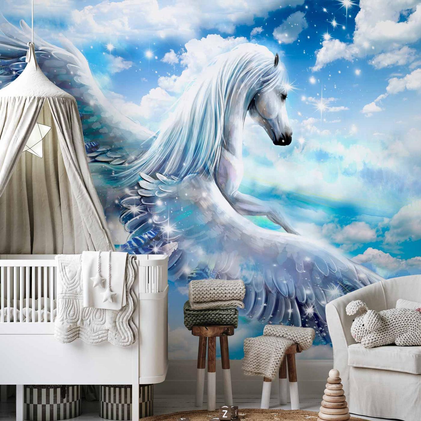 Fotobehang - Pegasus (Blue)