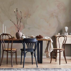 Fotobehang - Peonies in the mist