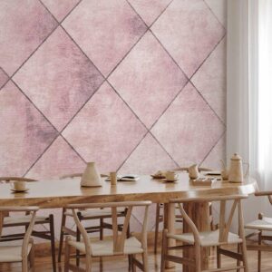 Fotobehang - Perfect cuts - uniform geometric pattern in tiled pattern with pattern