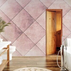 Fotobehang - Perfect cuts - uniform geometric pattern in tiled pattern with pattern