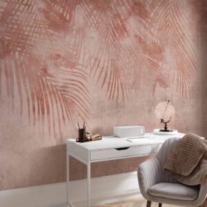 Fotobehang - Pink Palm Trees