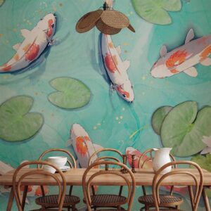 Fotobehang - Pond in Japan