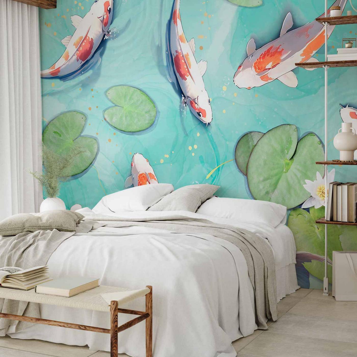 Fotobehang - Pond in Japan