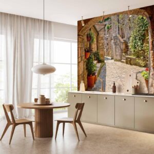 Fotobehang - Provincial alley in Tuscany