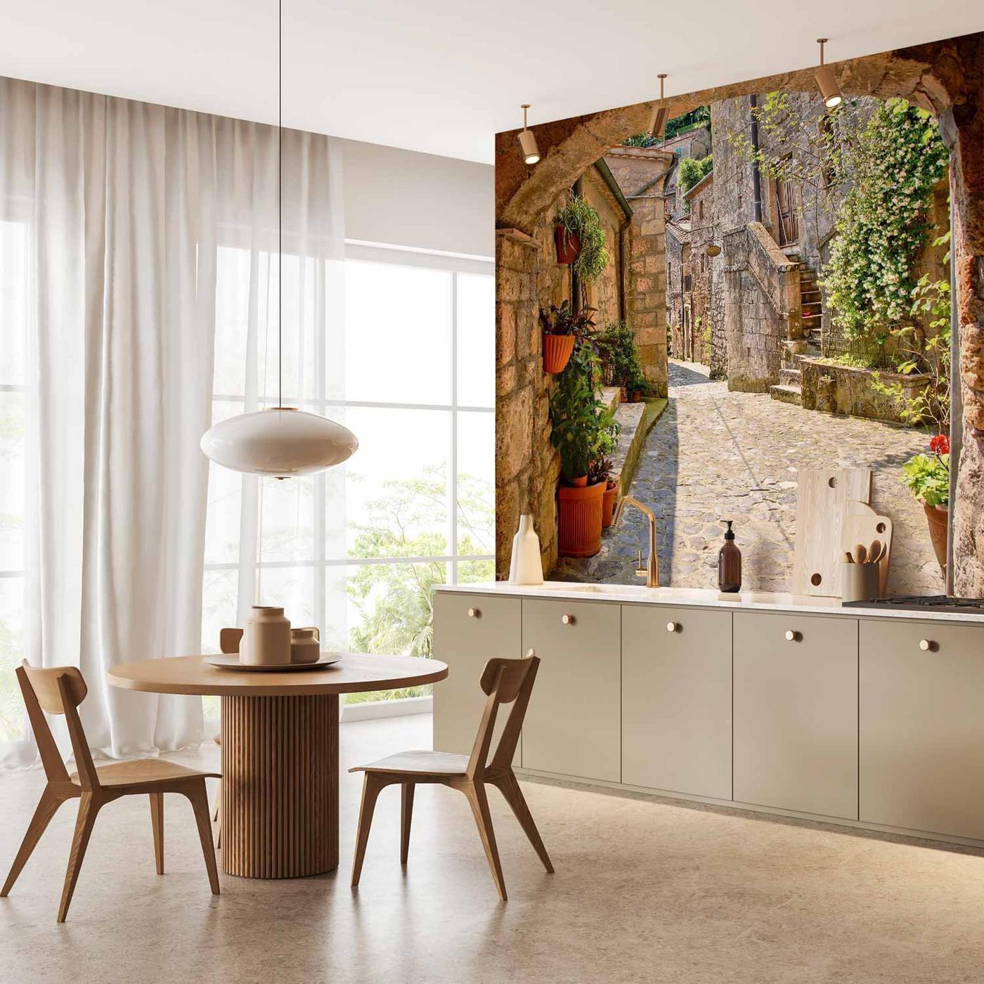 Fotobehang - Provincial alley in Tuscany