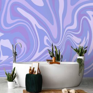 Fotobehang - Purple Composition - Abstract Background in Violet-Purple-Lavender Hues