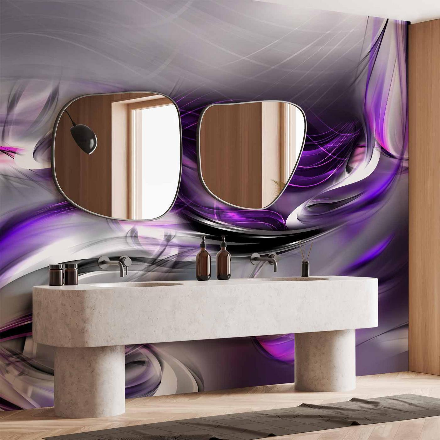 Fotobehang - Purple Swirls