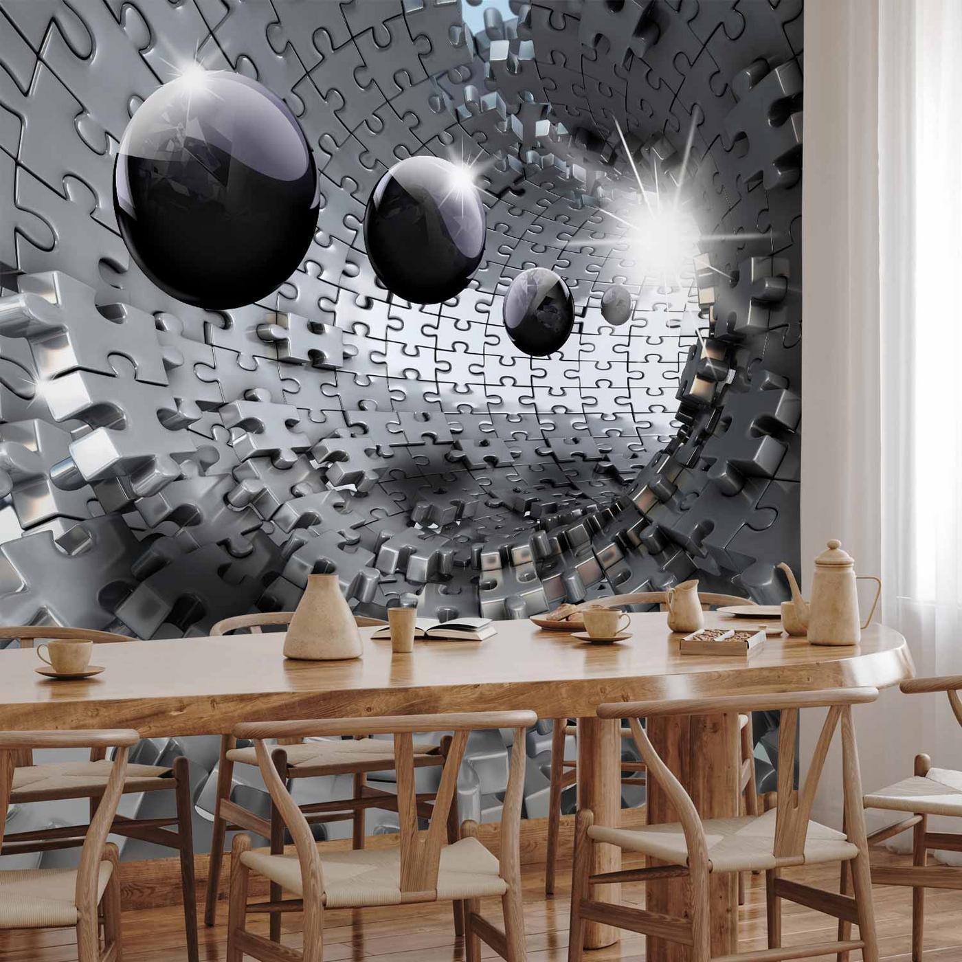 Fotobehang - Puzzle - Tunnel