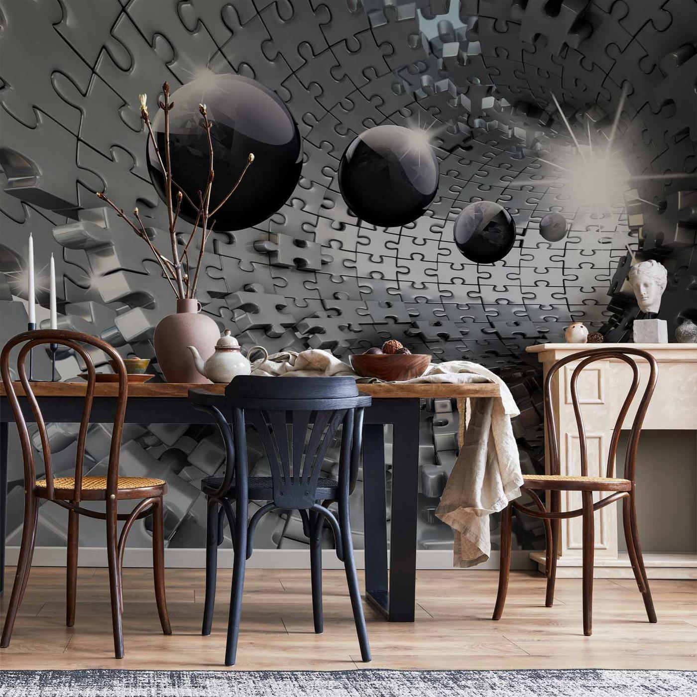 Fotobehang - Puzzle - Tunnel