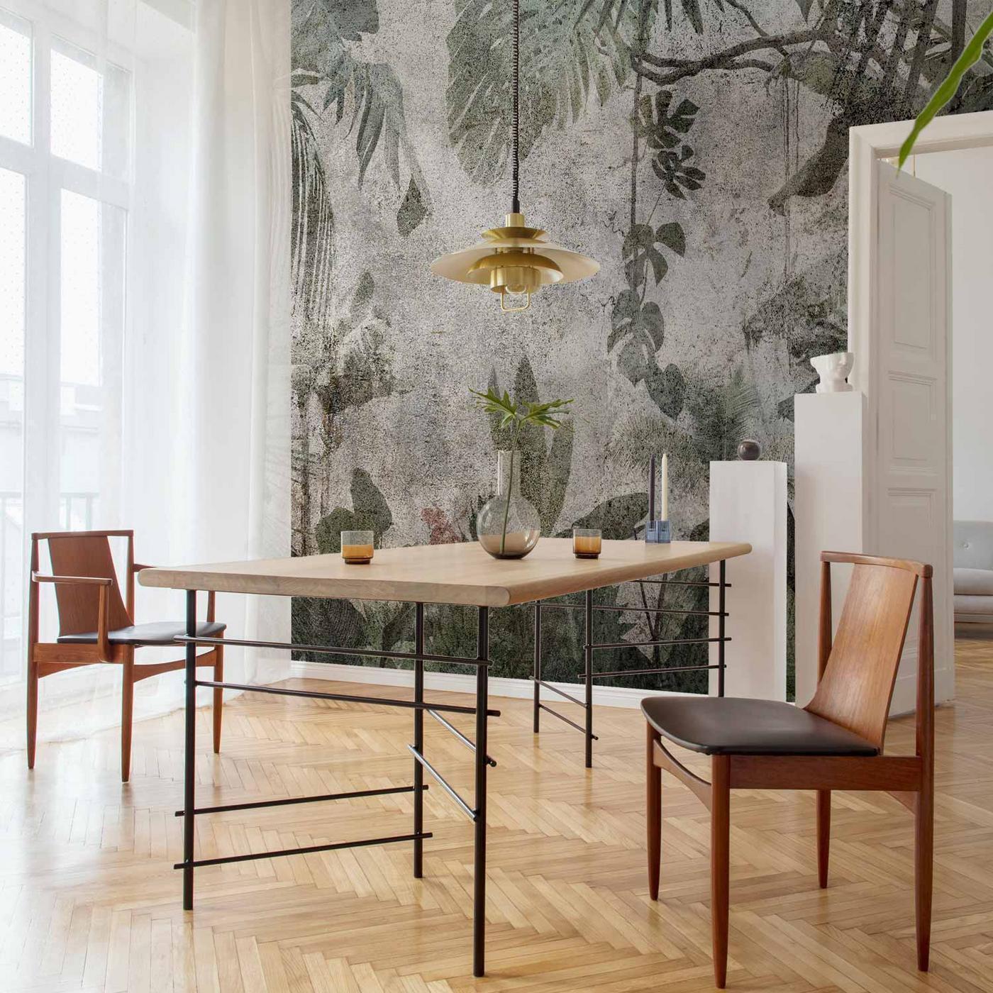 Fotobehang - Rain Forest in the Fog