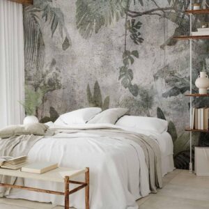 Fotobehang - Rain Forest in the Fog