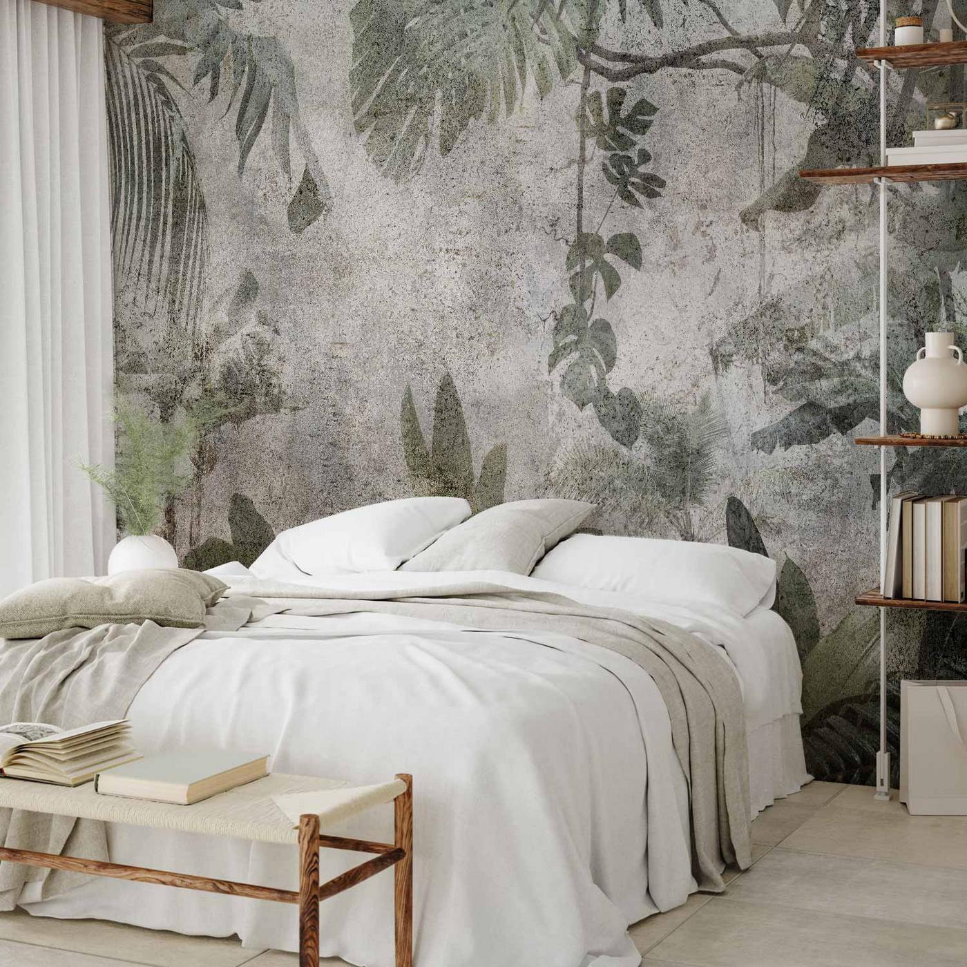 Fotobehang - Rain Forest in the Fog