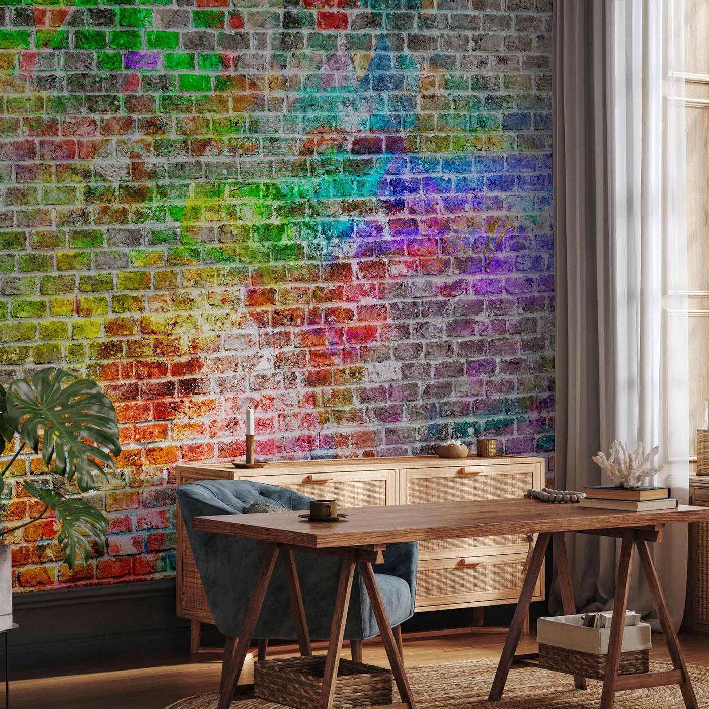 Fotobehang - Rainbow Wall