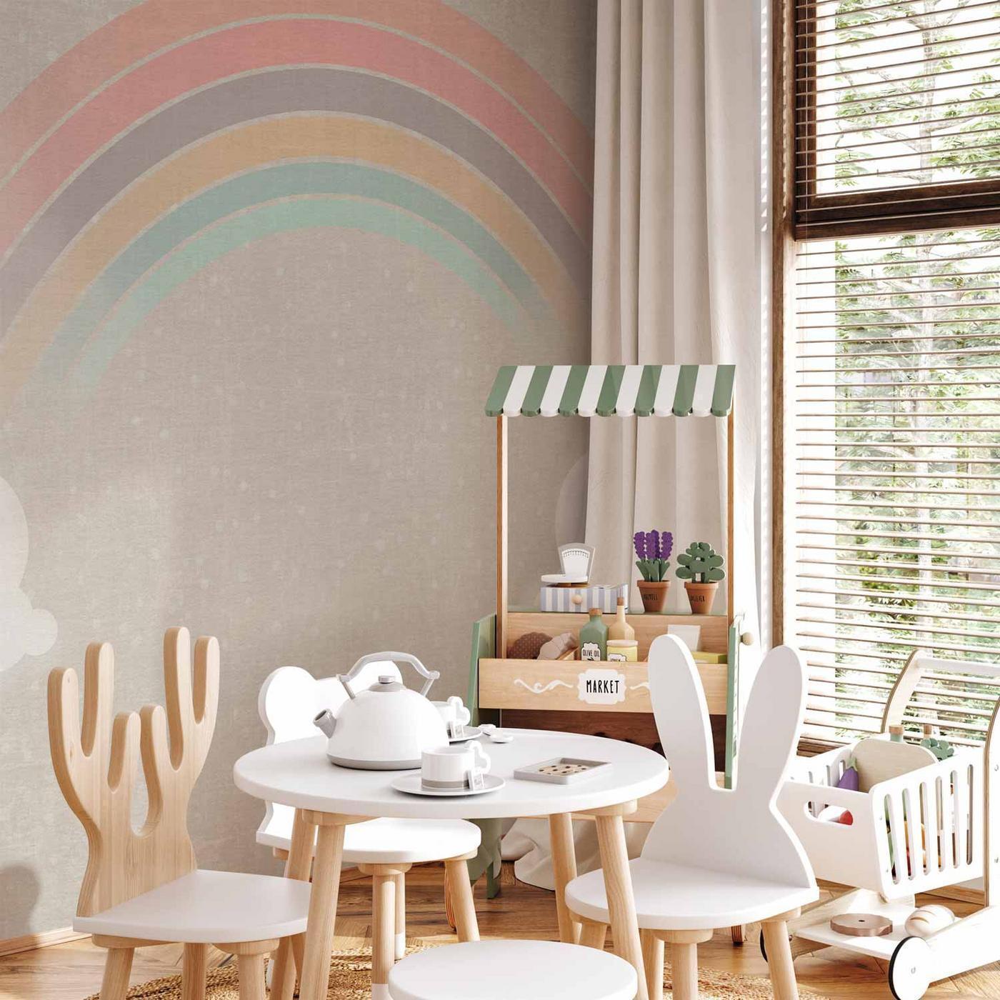 Fotobehang - Rainbow in the Rain