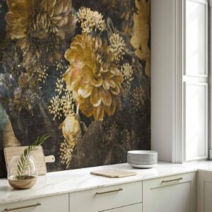 Fotobehang - Retro Flowers - Second Variant