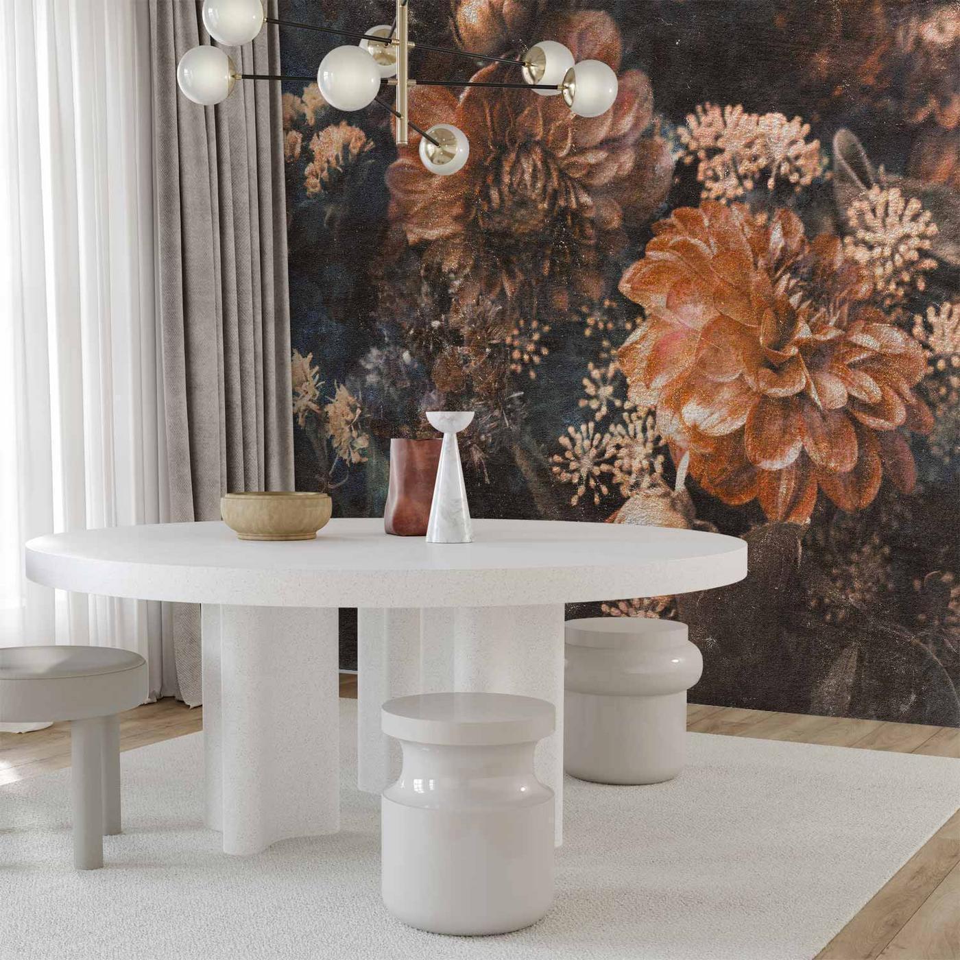 Fotobehang - Retro Flowers - Third Variant