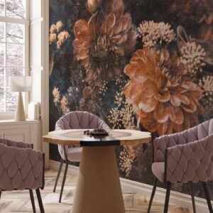 Fotobehang - Retro Flowers - Third Variant