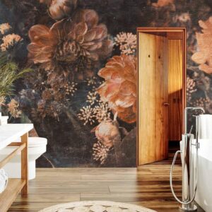 Fotobehang - Retro Flowers - Third Variant