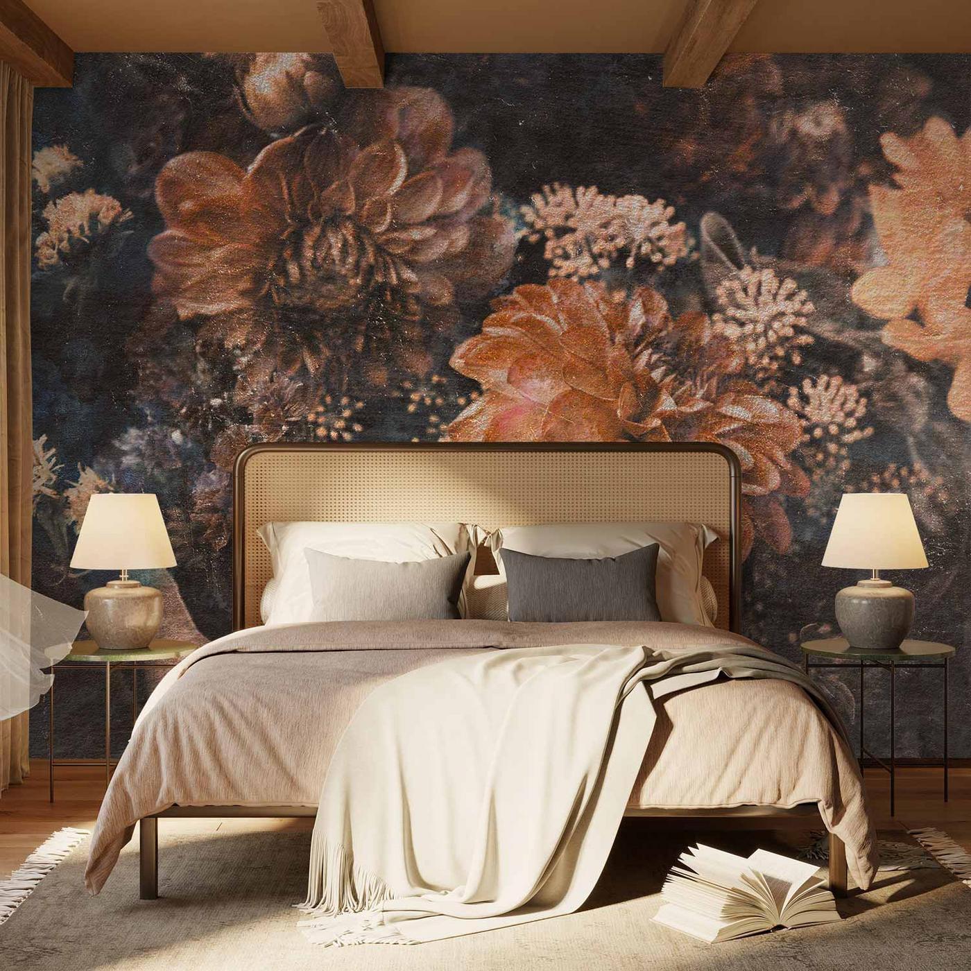 Fotobehang - Retro Flowers - Third Variant