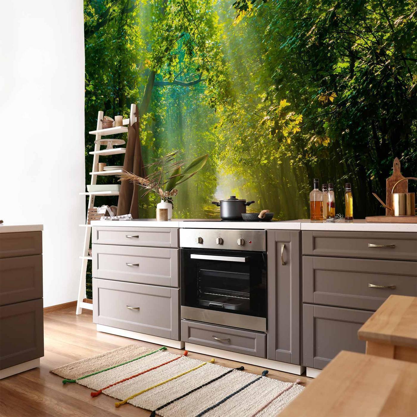 Fotobehang - Road in Sunlight