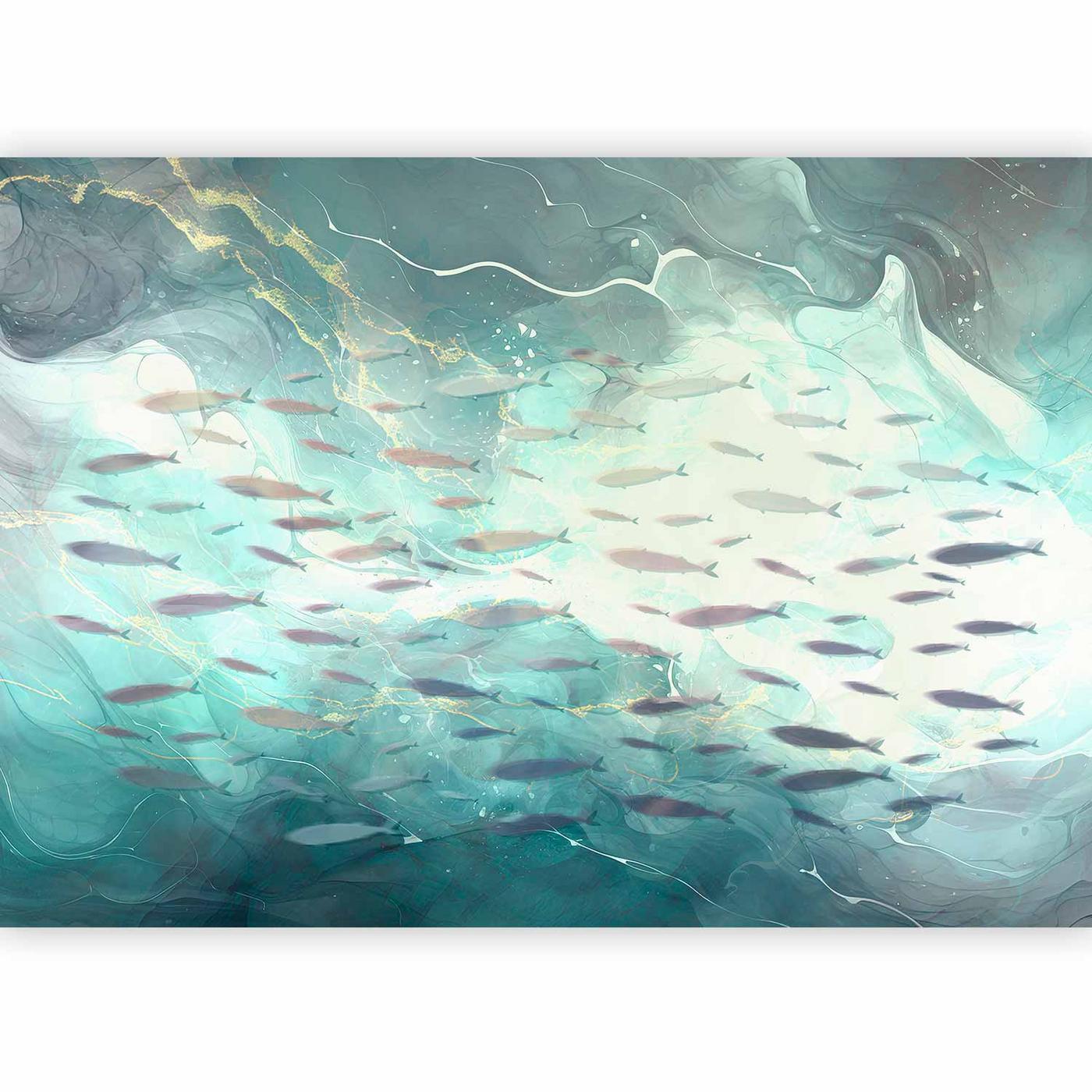 Fotobehang - School of small fish