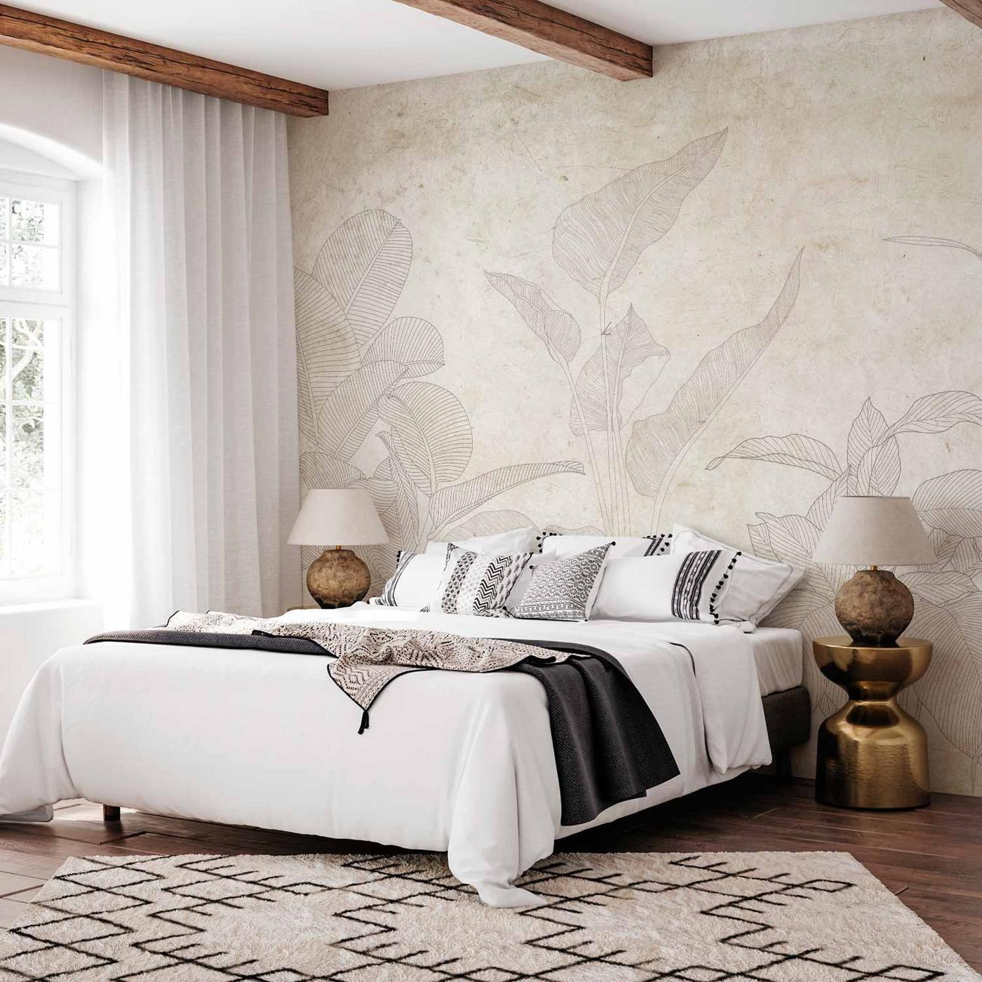 Fotobehang - Subtle Exotic Plants