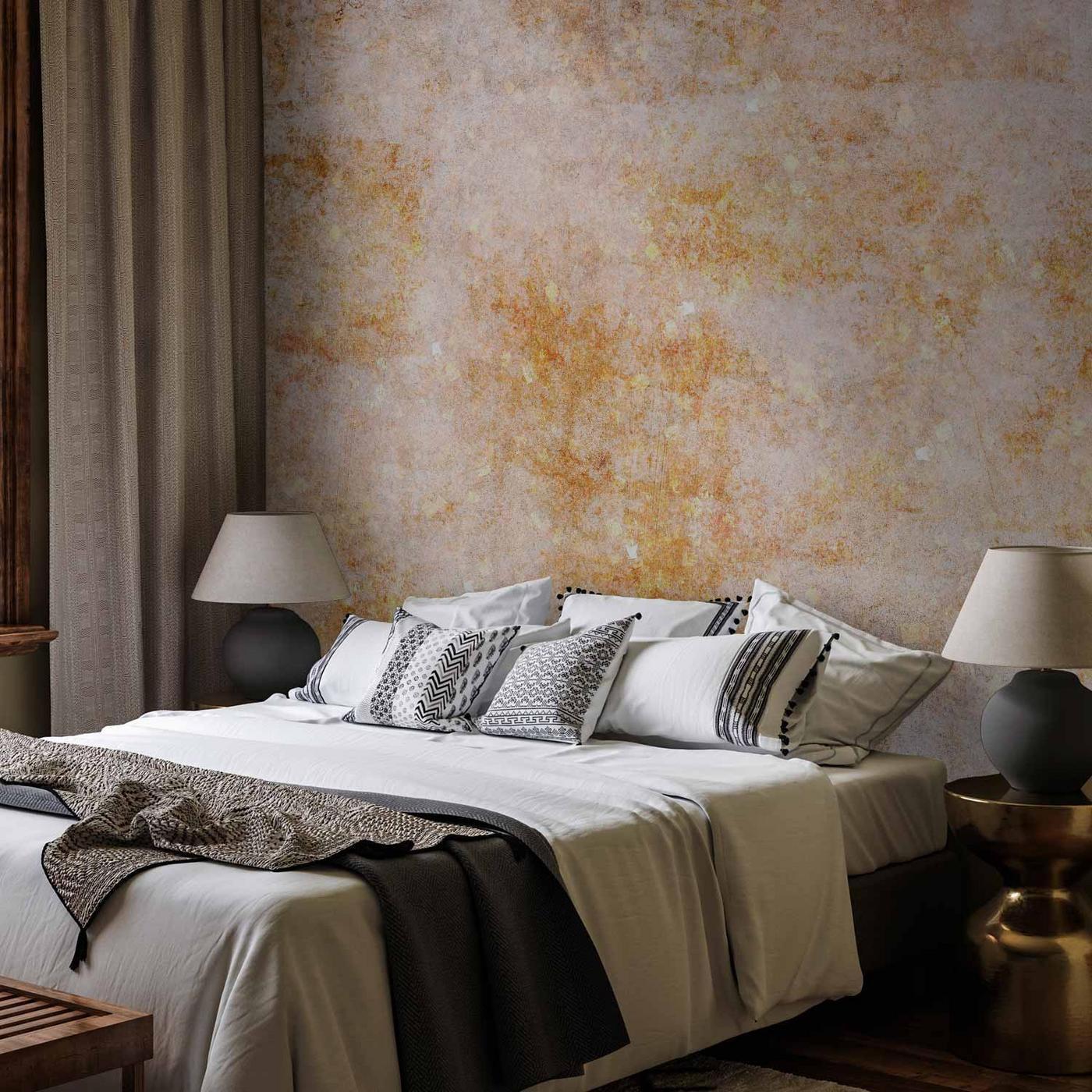 Fotobehang - Sun explosion - abstract composition with uniform background in patterns