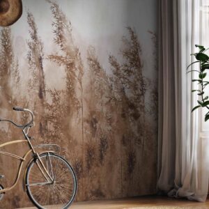 Fotobehang - Tall Grasses - Brown