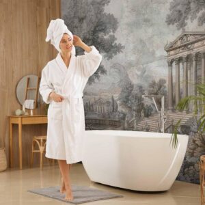 Fotobehang - Temple on a hill - Greek architecture in subdued colours