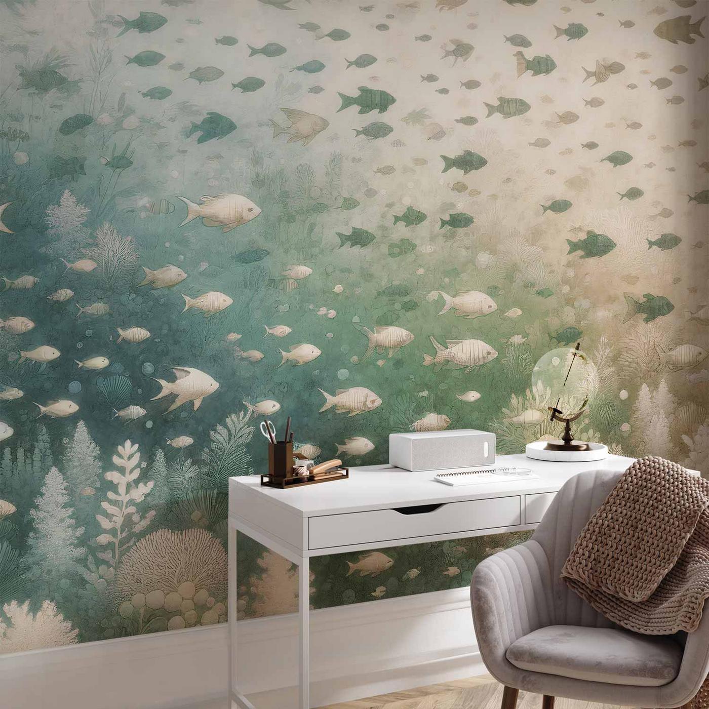 Fotobehang - The marine world