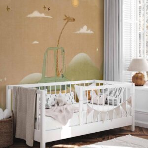 Fotobehang - Traveling Giraffe