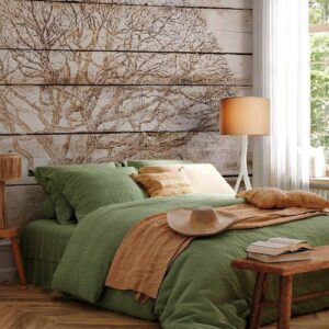 Fotobehang - Tree on Boards