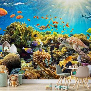 Fotobehang - Underwater Land