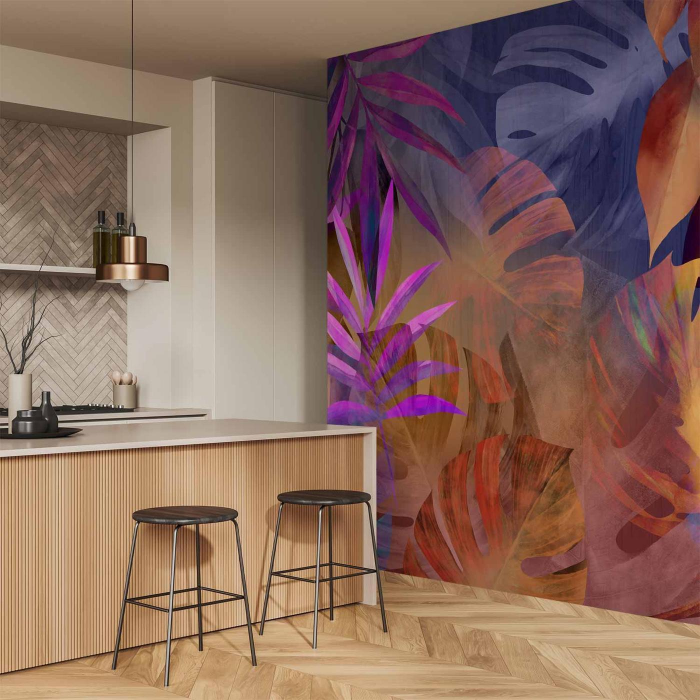 Fotobehang - Vigorous Leaves - Third Variant