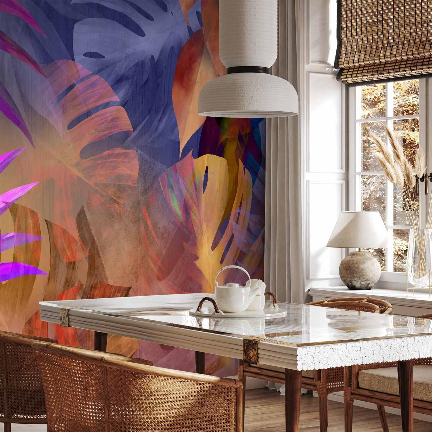 Fotobehang - Vigorous Leaves - Third Variant