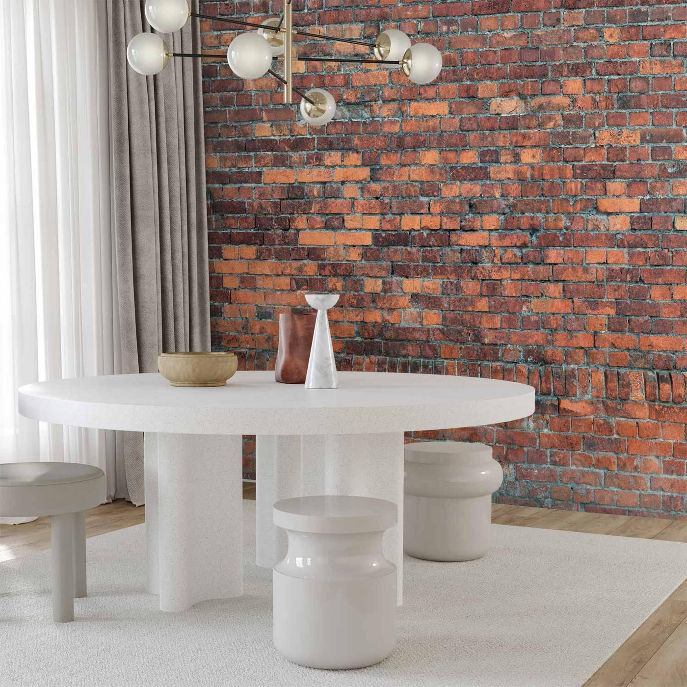 Fotobehang - Vintage Wall (Red Brick)