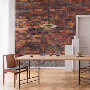 Fotobehang - Vintage Wall (Red Brick)