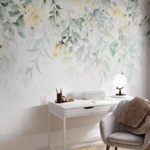 Fotobehang - Waterfall of Roses - Second Variant