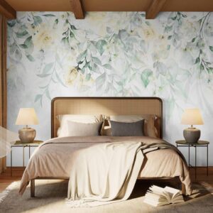 Fotobehang - Waterfall of Roses - Second Variant