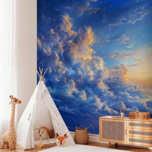 Fotobehang - When the Sky Becomes a Canvas: Artistic Creation of Nature in the Clouds