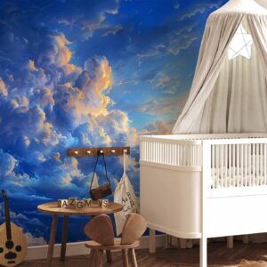 Fotobehang - When the Sky Becomes a Canvas: Artistic Creation of Nature in the Clouds