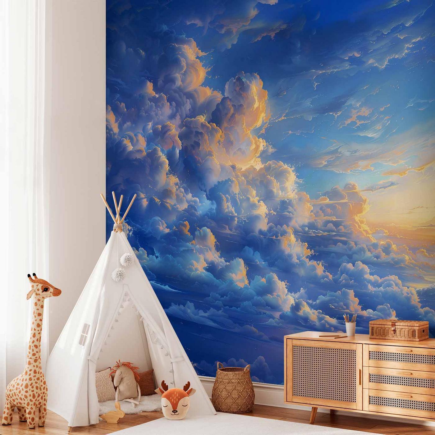 Fotobehang - When the Sky Becomes a Canvas: Artistic Creation of Nature in the Clouds