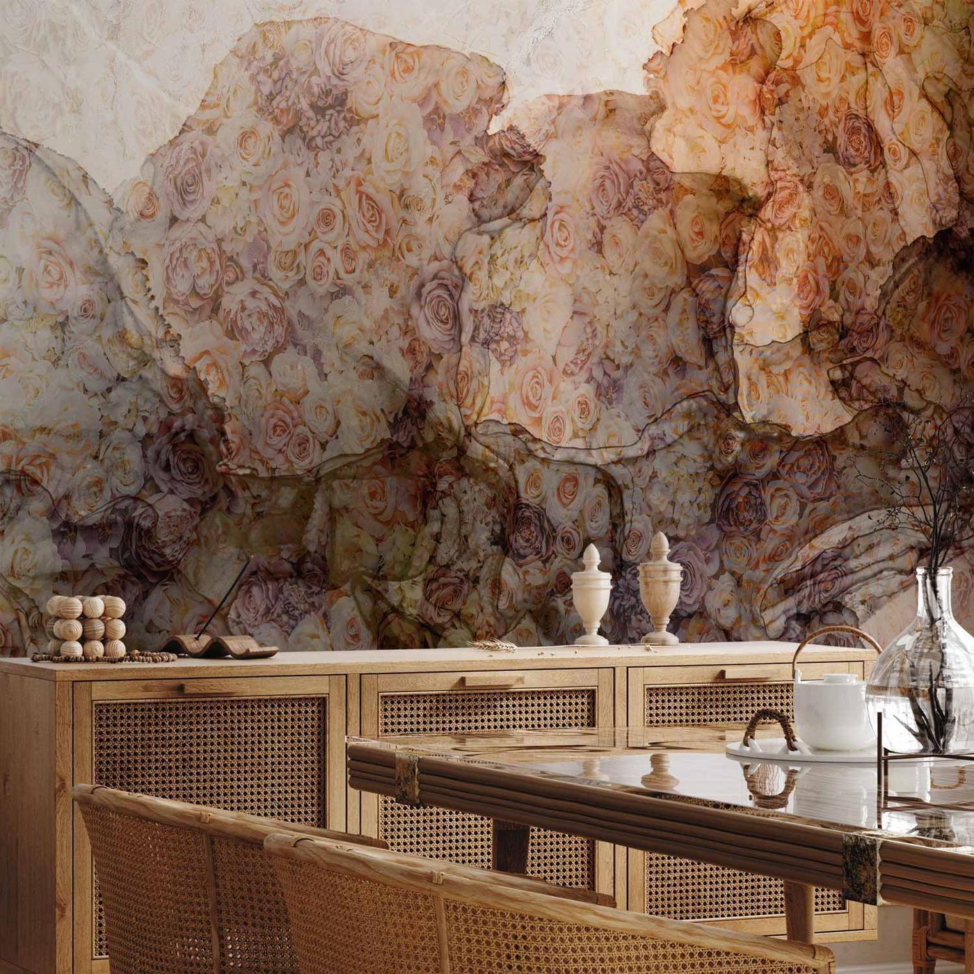 Fotobehang - Woven With Roses